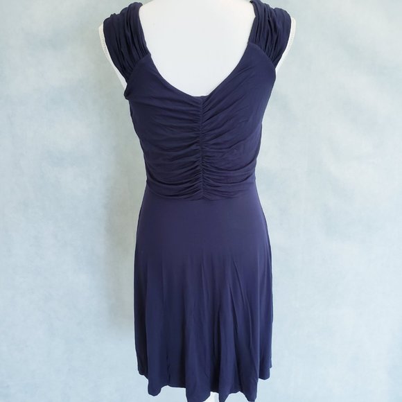 Venus Faux Wrap Ruched Dress - Picture 3 of 4